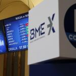 Paneles de la Bolsa de Madrid