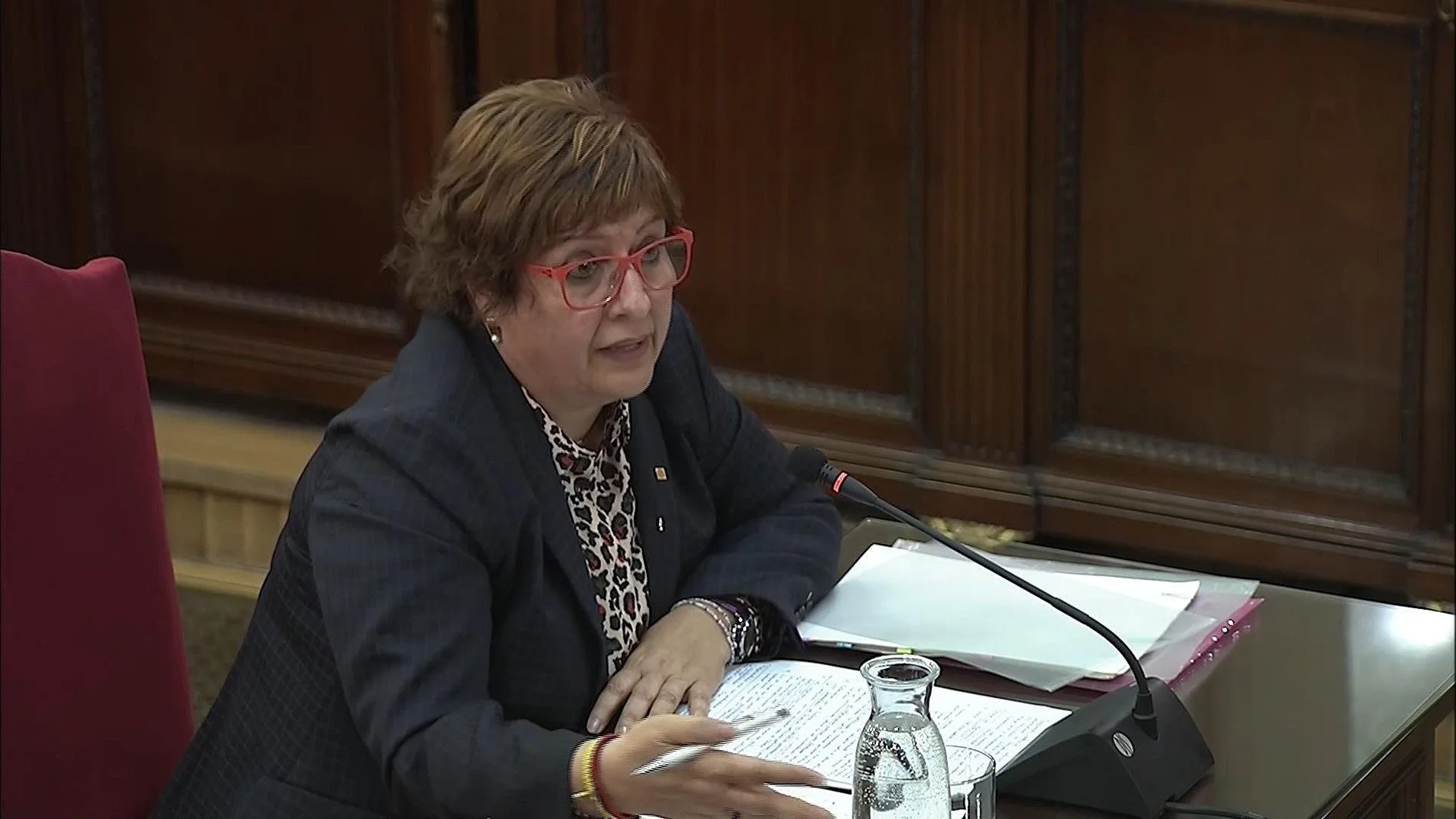 Dolors Bassa en la declaración del Supremo