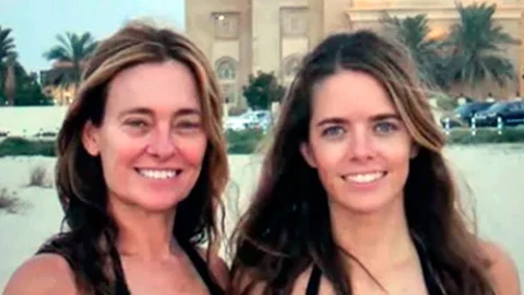 María Eugenia y su hija Geñi