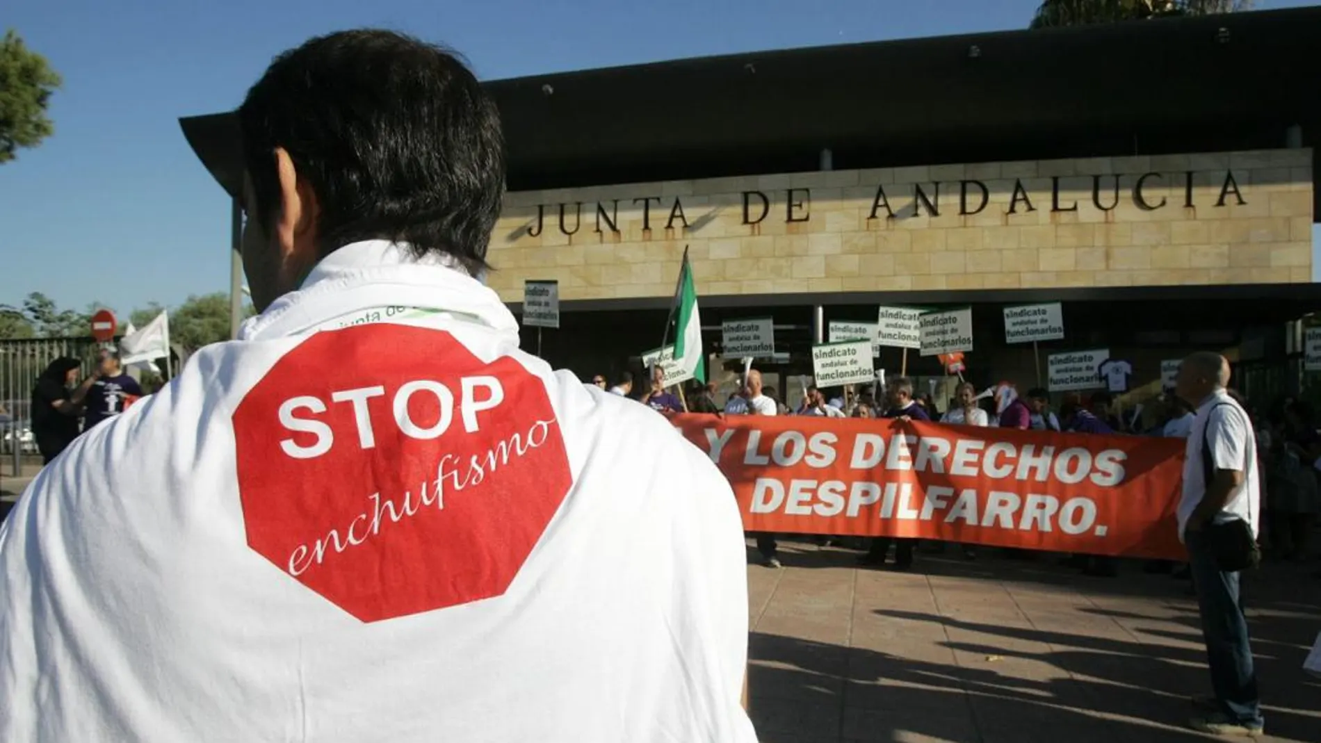 Los empleados públicos se han manifestado en varias ocasiones contra el enchufismo en la Junta de Andalucía