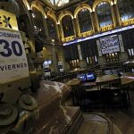 La Bolsa española en su sesión del 30 de diciembre de 2016.