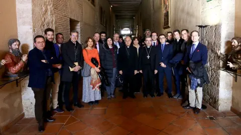 Ricardo Blázquez, Luis Argüello y los periodistas invitados al almuerzo