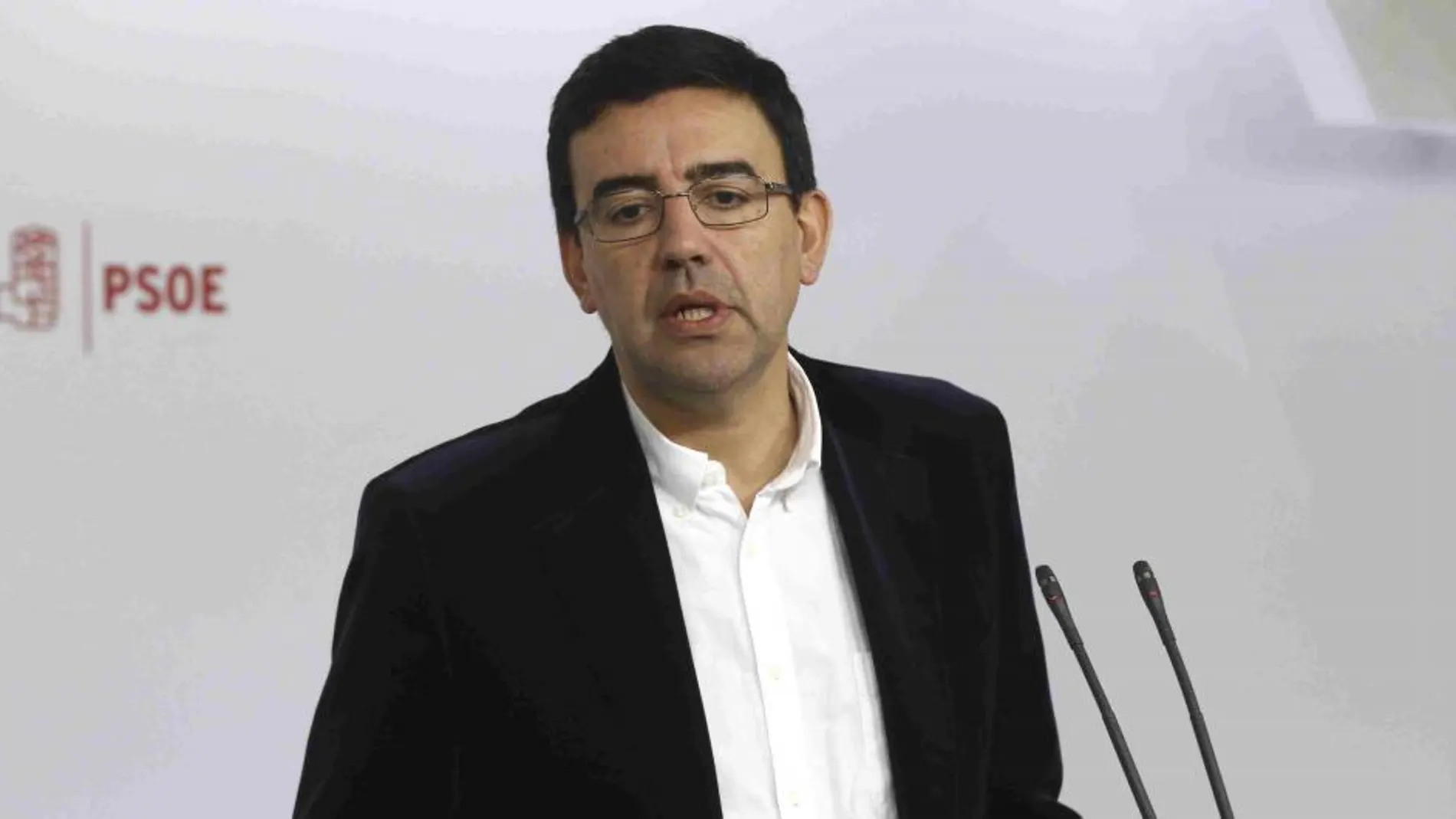 El portavoz de la Gestora del PSOE, Mario Jiménez.