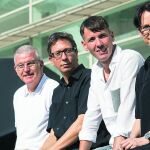De izq. a der., Josep Maria Carreté, Ferran Barenblit, Pablo Martínez y Tanya Barson, en el Macba.