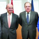 El presidente Herrera y la consejera Pilar del Olmo mantienen una reunión con el ministro De Guindos y Alberto Nadal.