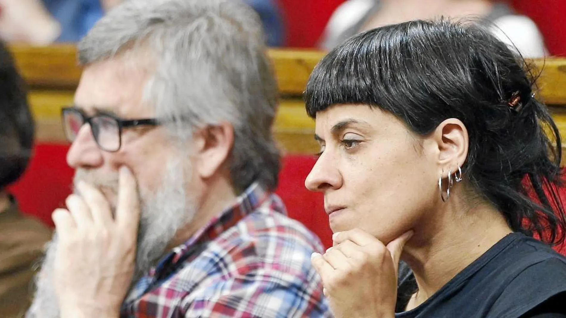 En la imagen, la líder de la CUP en el Parlament, Anna Gabriel