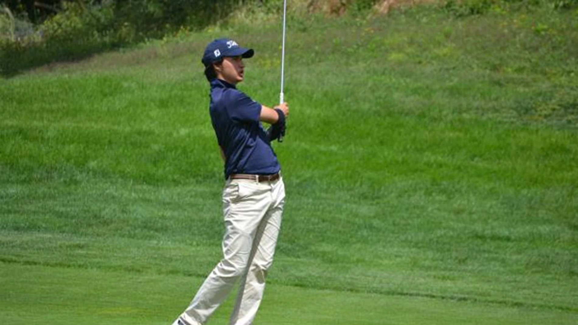 Adrián Mata, en Montado Golf