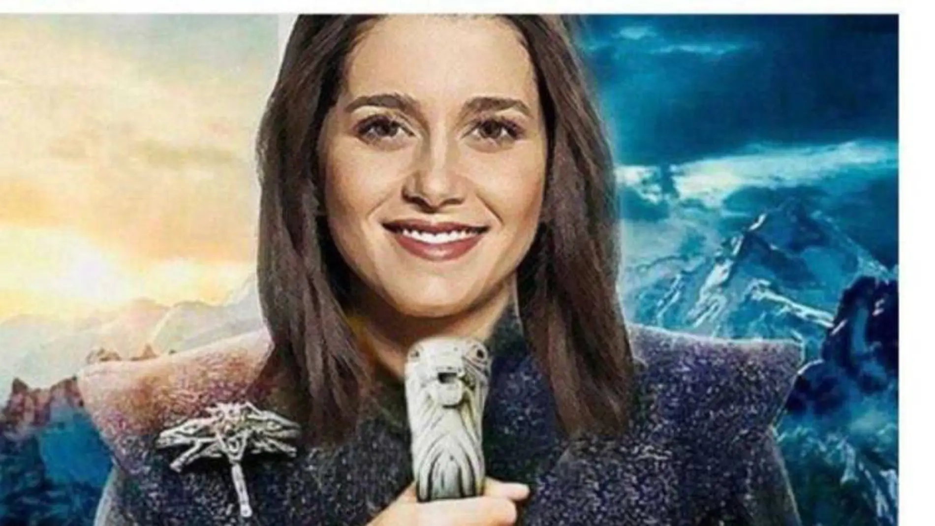 Fotomontaje de Inés Arrimadas vestida de Daenerys Targaryen. / @CiudadanosCs