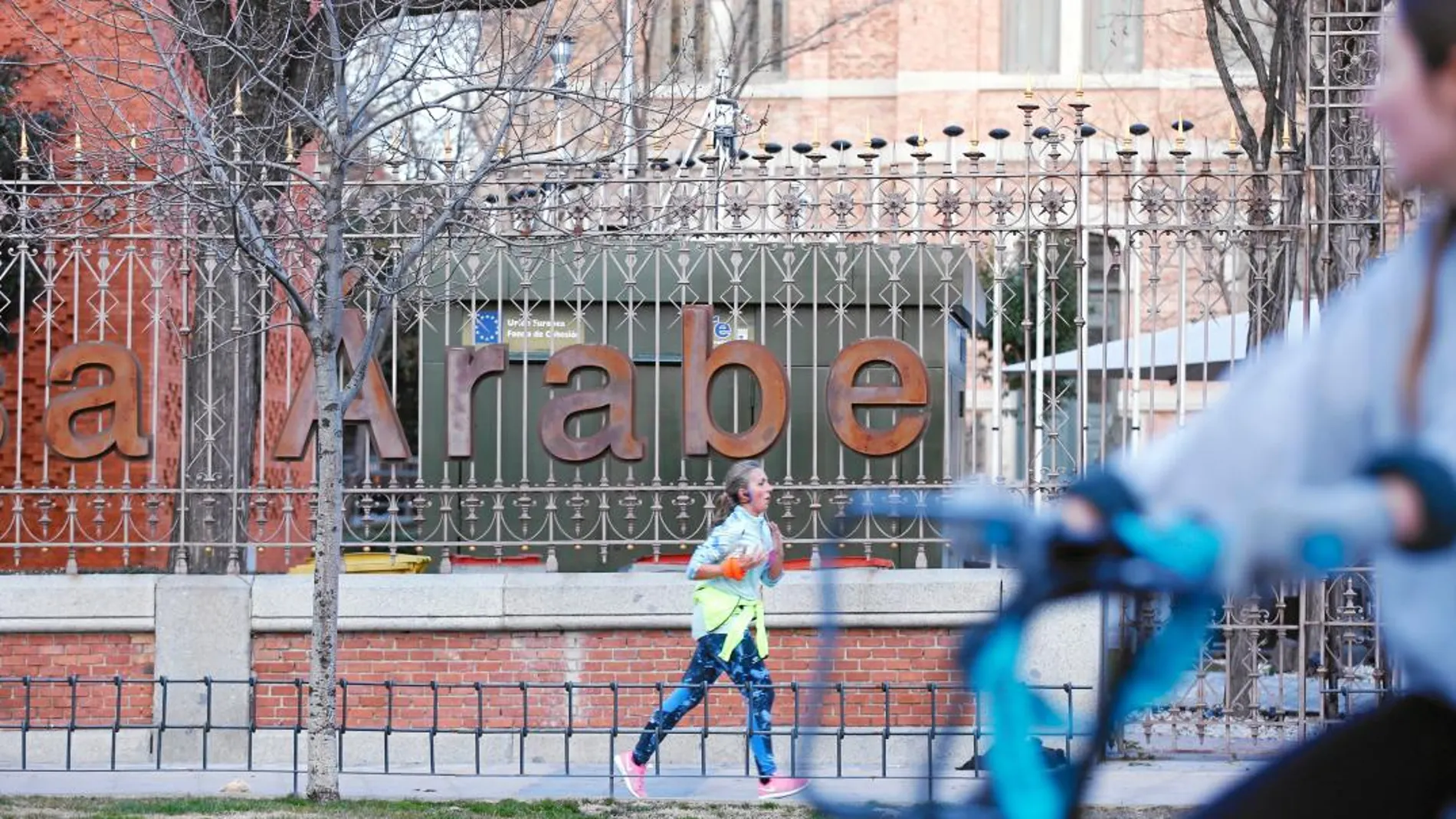 Los deportistas corren por el perímetro del parque, cuyo suelo es de tierra. Lo que no saben es que dentro la polución es la mitad de la que hay justo en la periferia, donde se respira el aire más contaminado de la ciudad