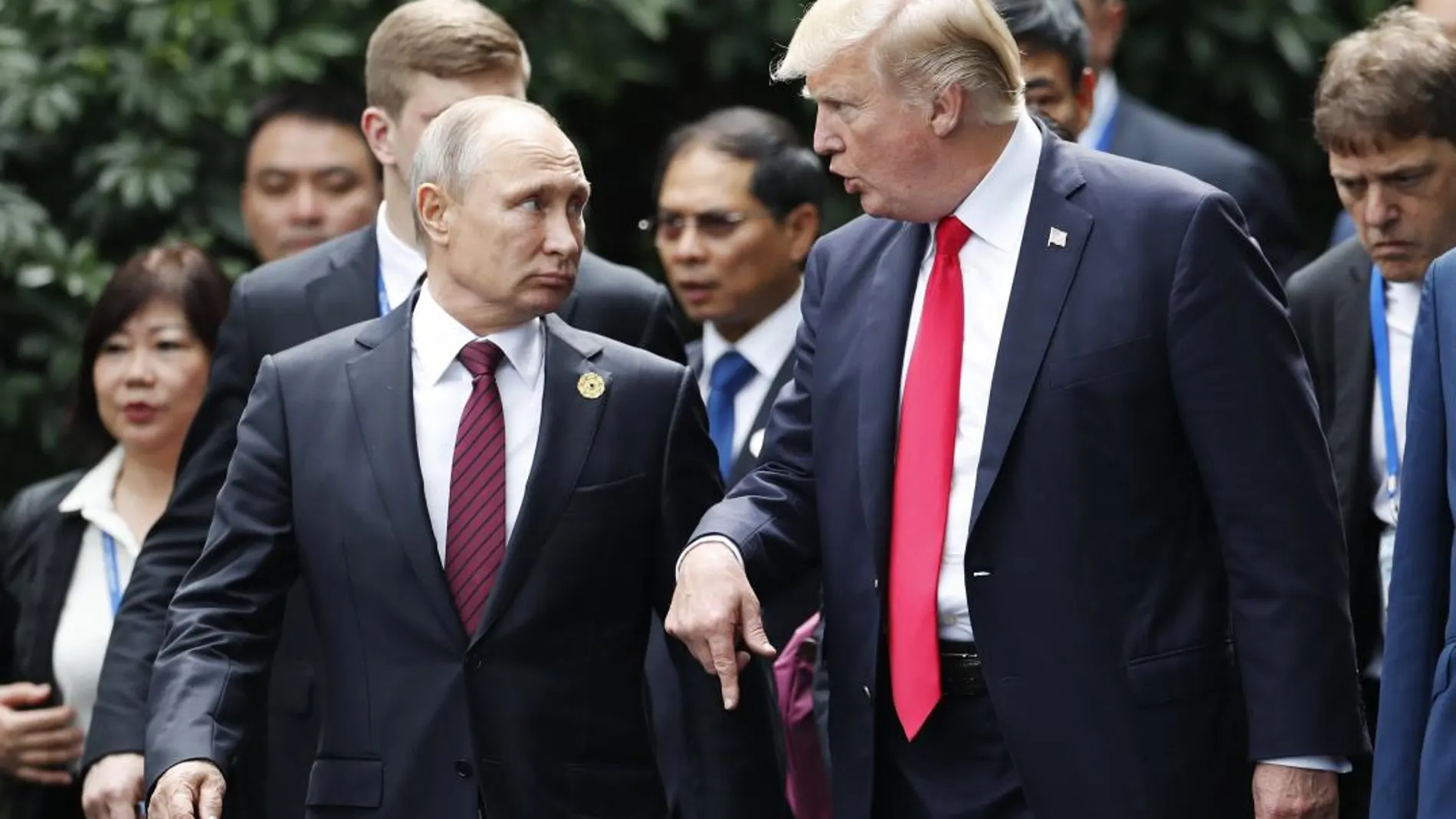 Vladimir Putin y Donald Trump, en el transcurso de una cumbre el pasado mes de noviembre