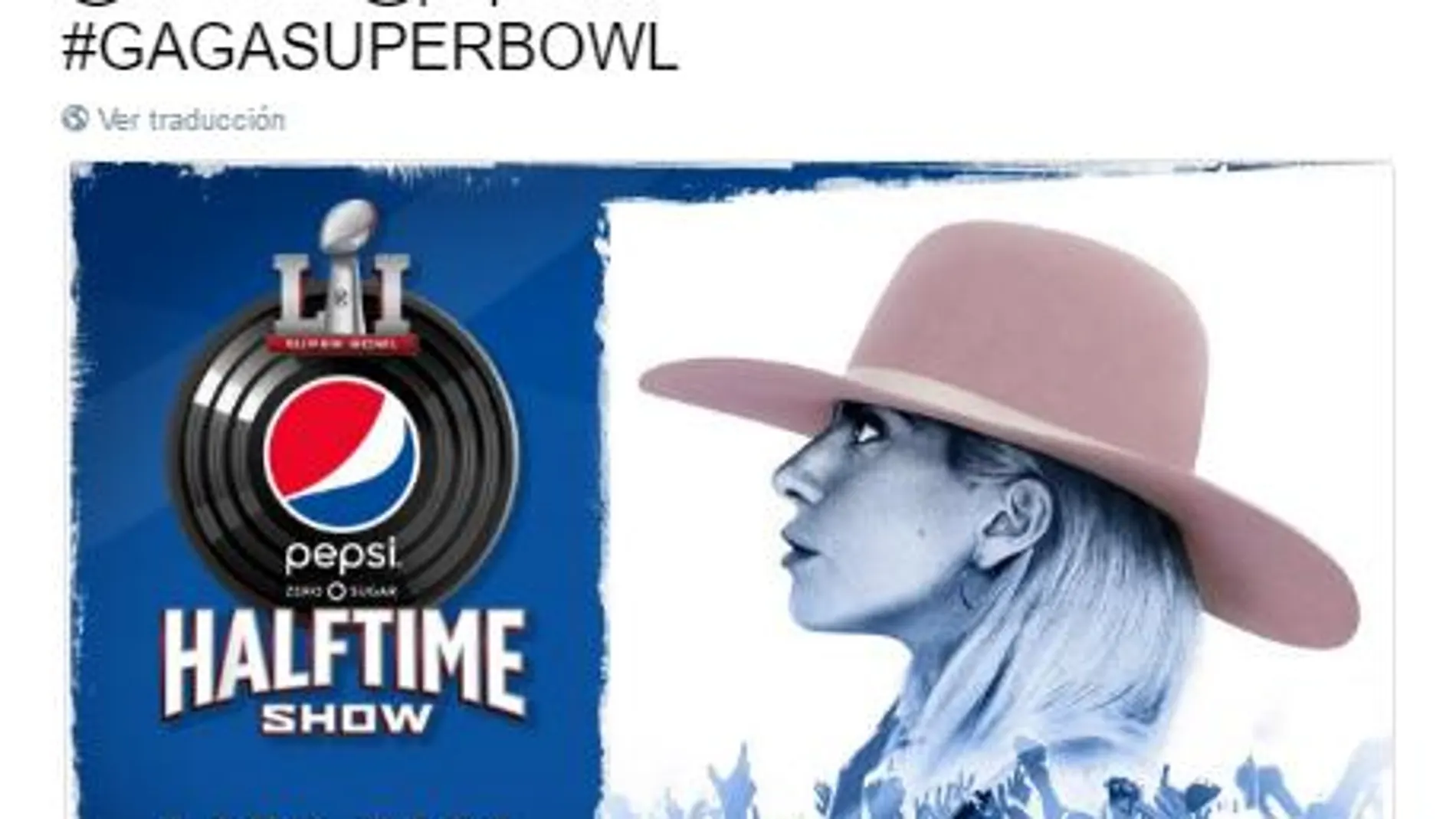 Lady Gaga actuará en el intermedio de la Super Bowl