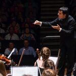 EL maestro Francisco Valero-Terribas, durante uno de los conciertos de la Orquesta de Cámara Eutherpe de la temporada pasada