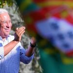 El líder socialista portugués, Antonio Costa, en un acto de la campaña