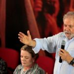 Luiz Inacio Lula da Silva, ayer en un acto del Partido de los Trabajadores (PT) en Sao Paulo