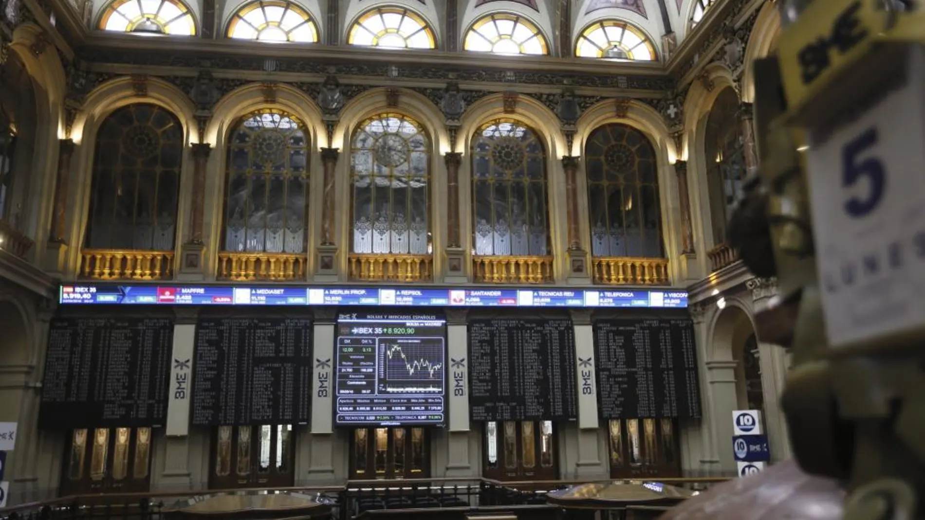 Sede la bolsa de Madrid, hoy, 5 de septiembre.