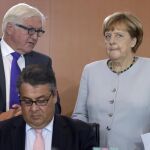 Angela Merkel y Frank-Walter Steinmeier