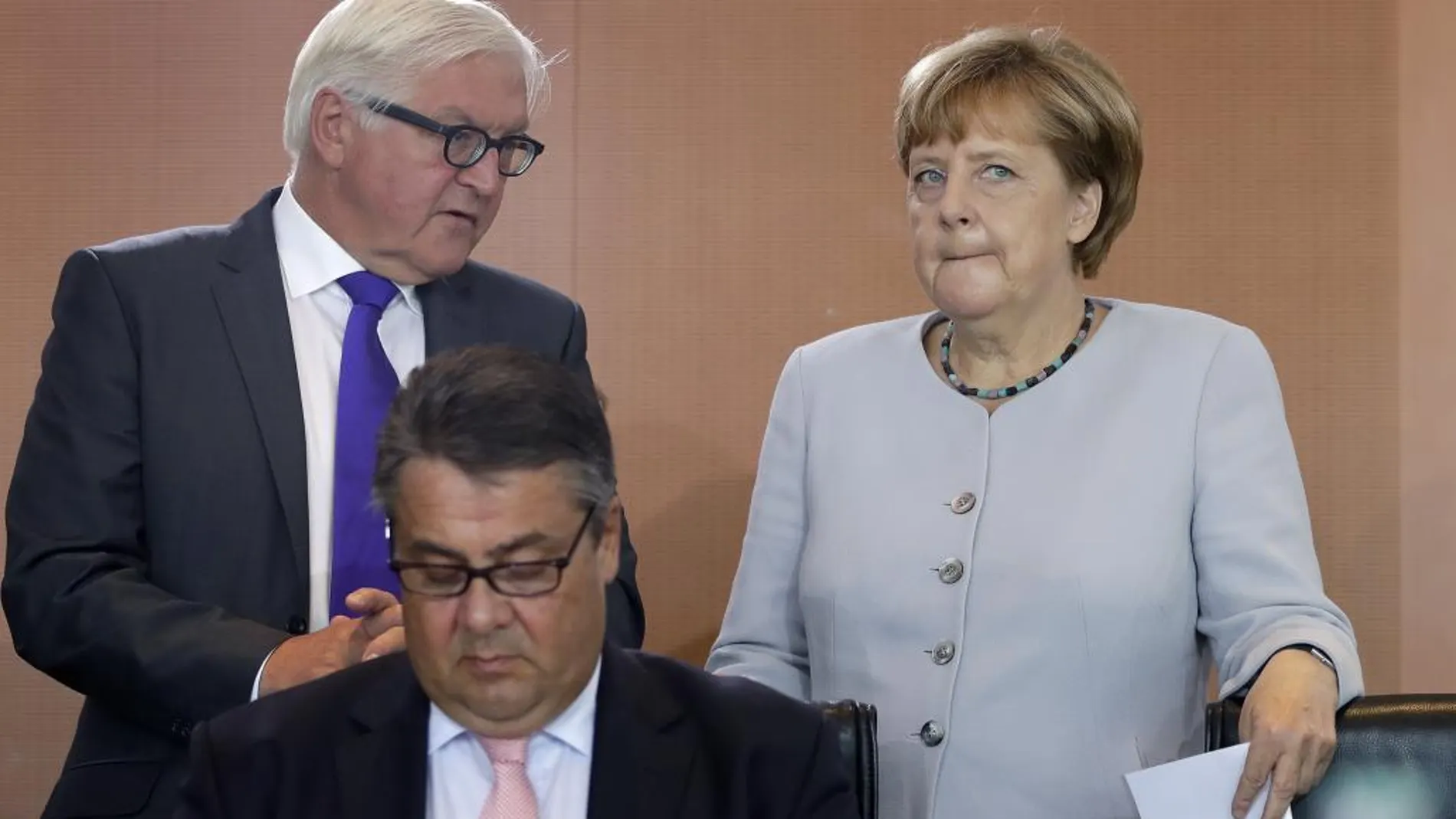 Angela Merkel y Frank-Walter Steinmeier