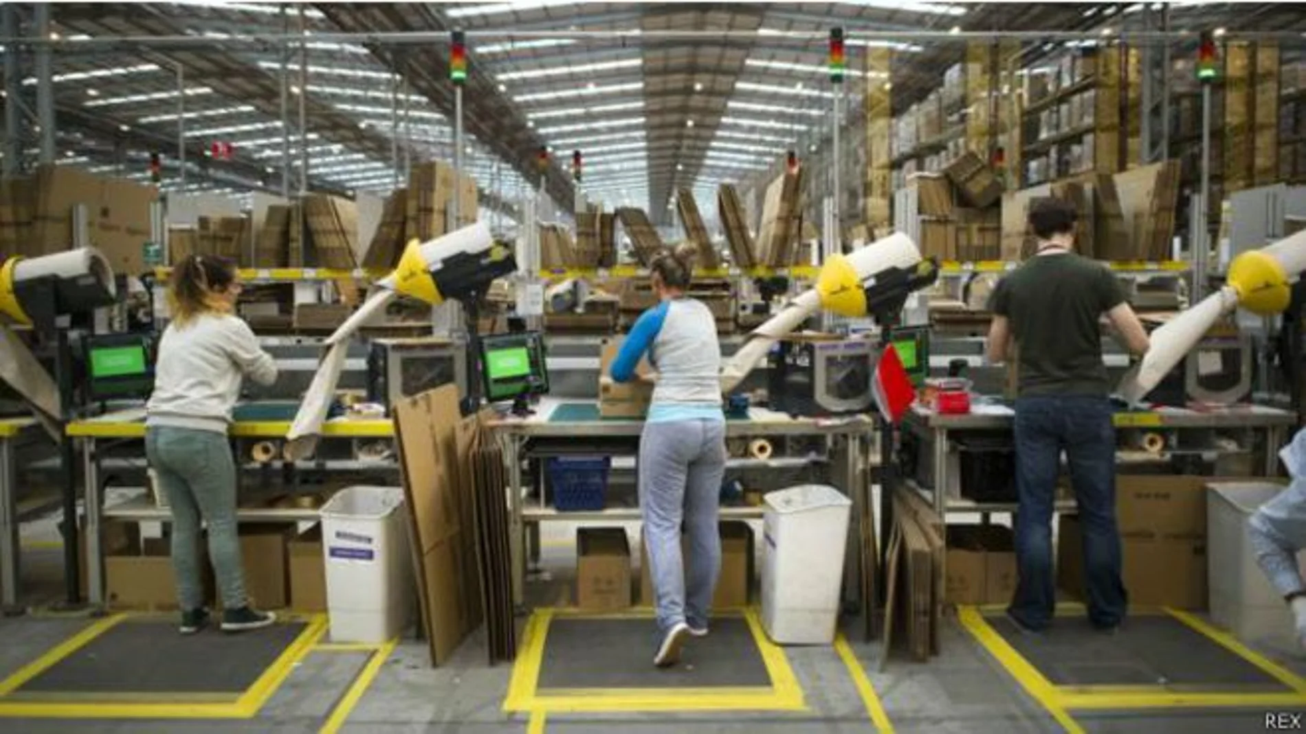 Trabajadores de Amazon/EFE