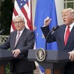 El presidente estadounidense, Donald Trump, y el presidente de la Comisión Europea, Jean-Claude Juncker, en la Casa Blanca / Foto: Ap