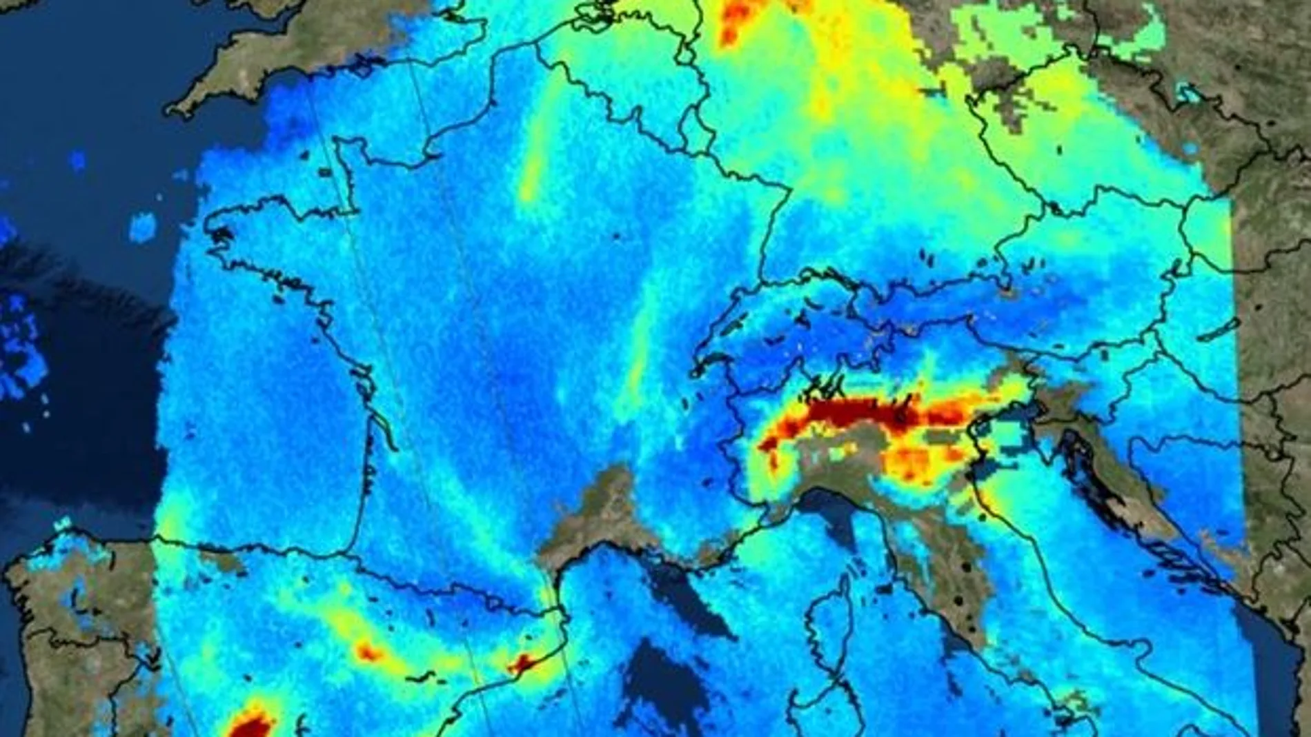 La contaminación, vista desde el espacio a través de las imágenes de un satélite