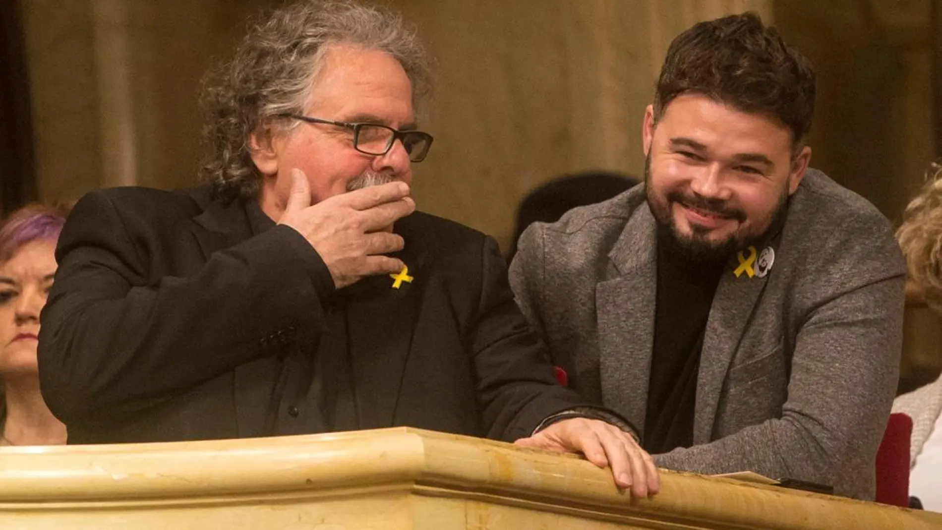 Joan Tardá y Gabriel Rufián, diputados de ERC en el Congreso.