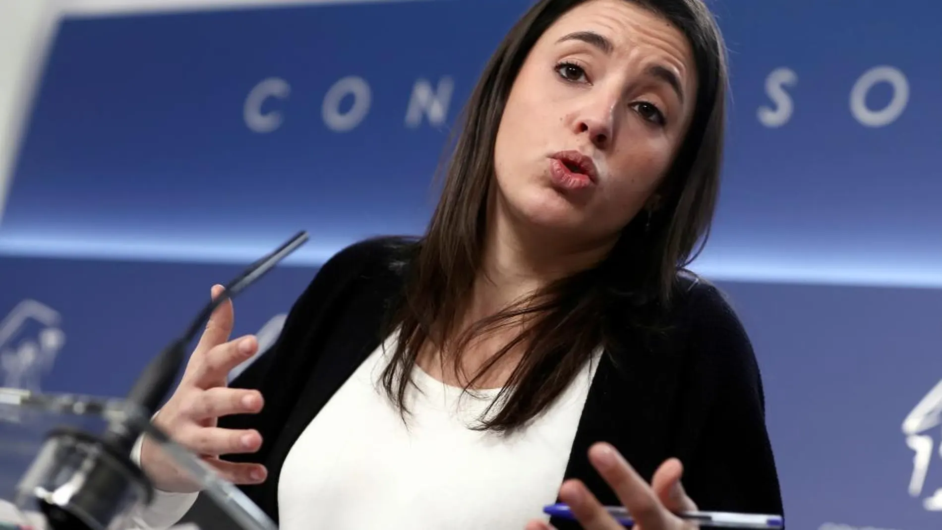 La portavoz de Unidos Podemos en el Congreso, Irene Montero/efe