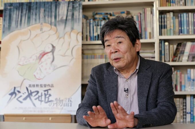 Isao Takahata durante la presentación de la película "El cuento de la princesa Kaguya"