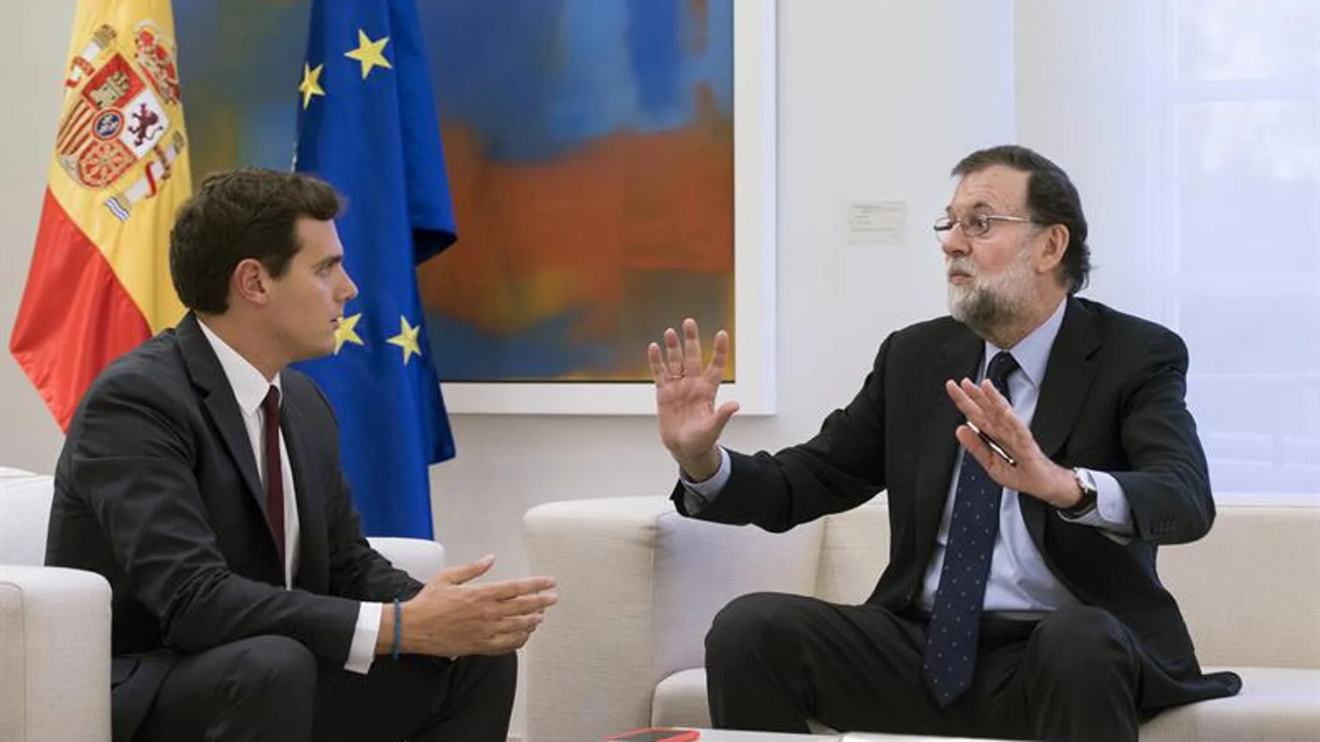 Rivera con Rajoy en Moncloa en una imagen de archivo