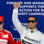 Hamilton, de 28 años, campeón del mundo en 2008, firmó hoy la vigésima séptima 'pole' de su carrera.
