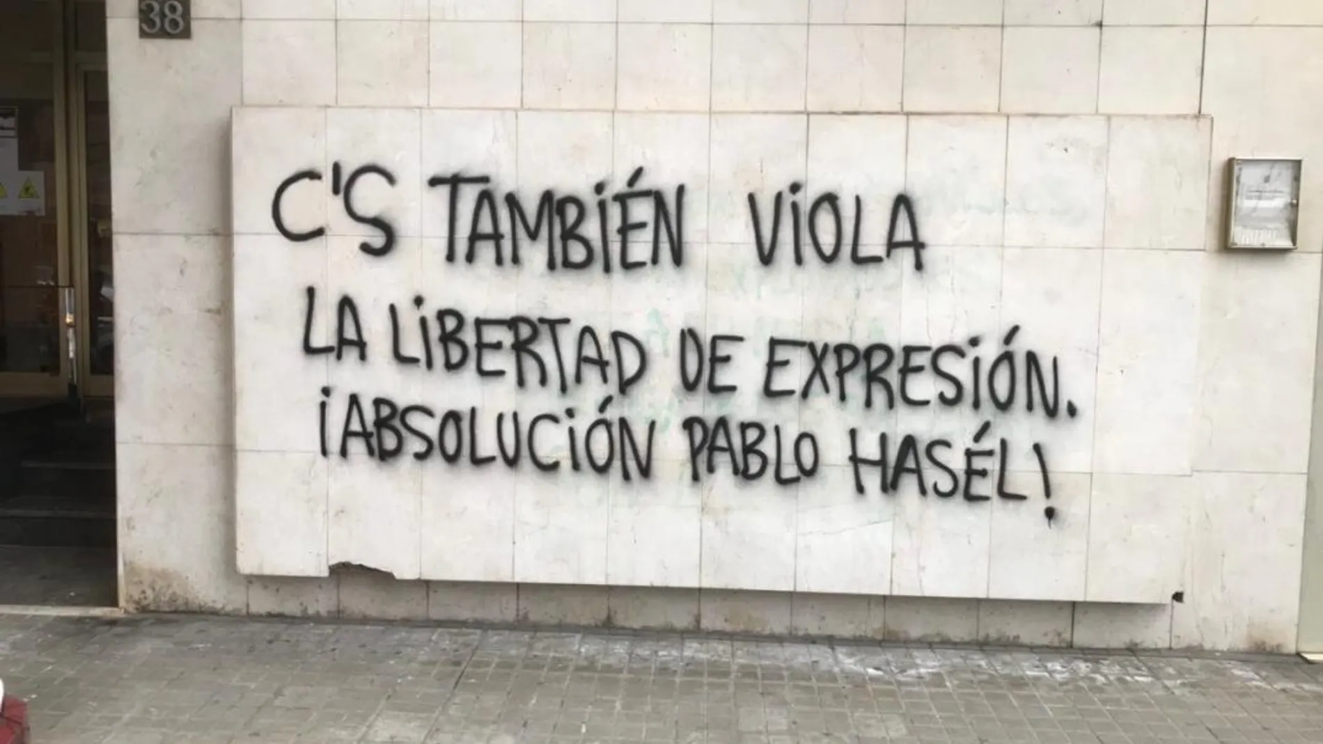 Nuevo ataque contra la sede de Ciudadanos en Lérida