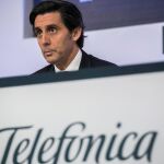 José María Álvarez-Pallete, presidente de Telefónica, defiende que la oferta de fútbol de Movistar TV aumentará la sostenibilidad y visibilidad del modelo de negocio