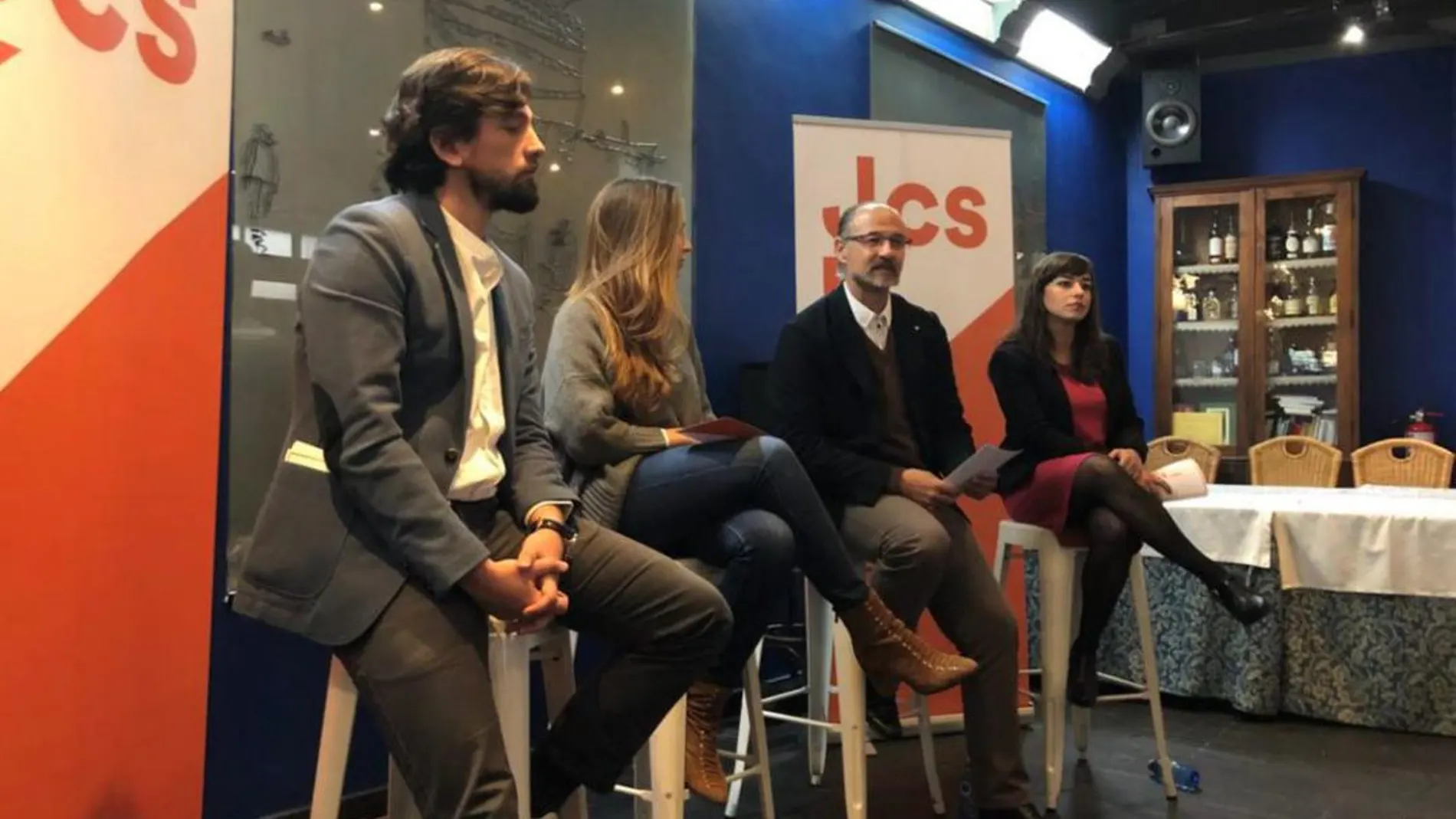 Luis Fuentes participa en un acto de los jóvenes de Ciudadanos, en León
