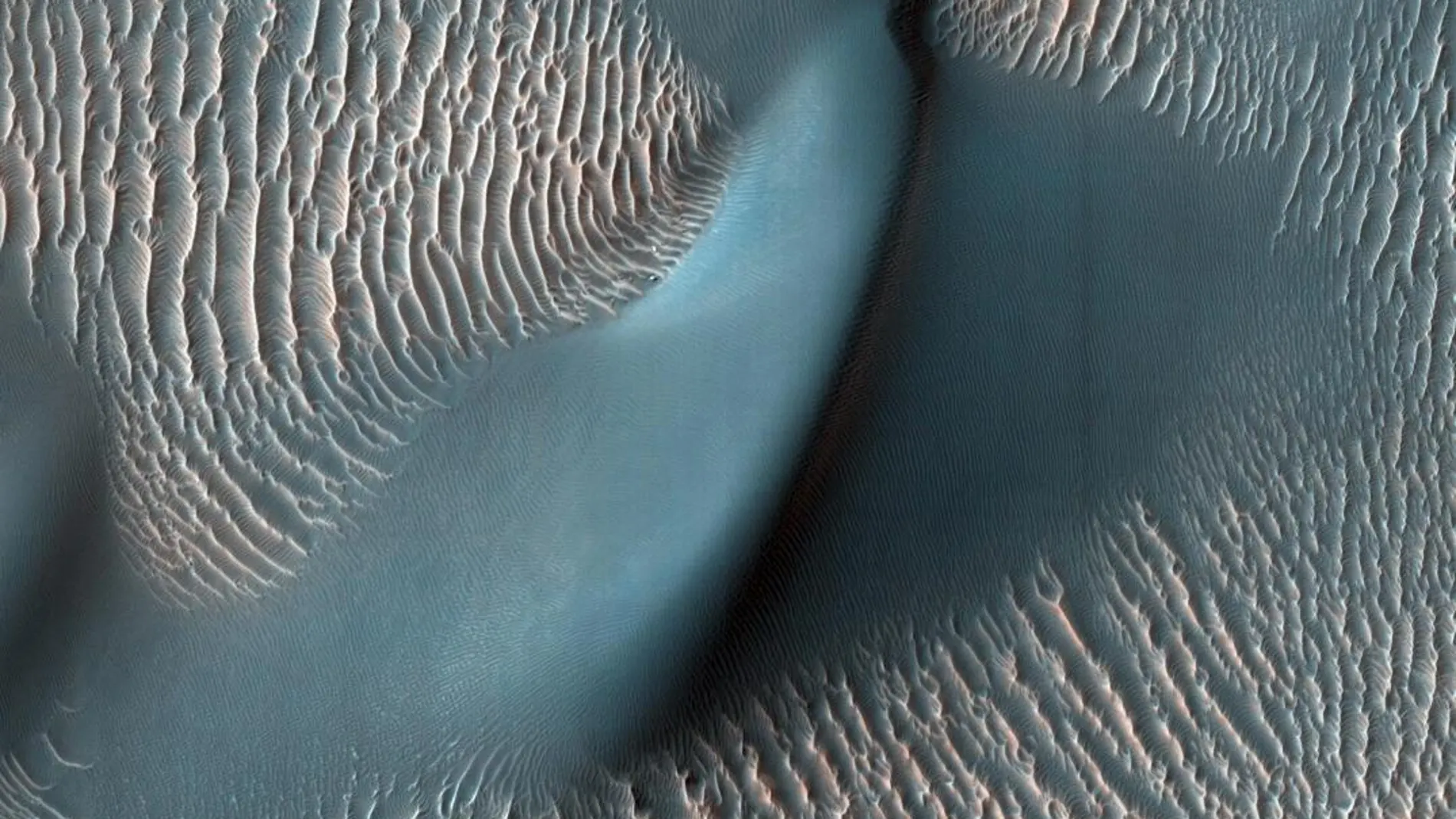 Un detalle de la superficie de Marte