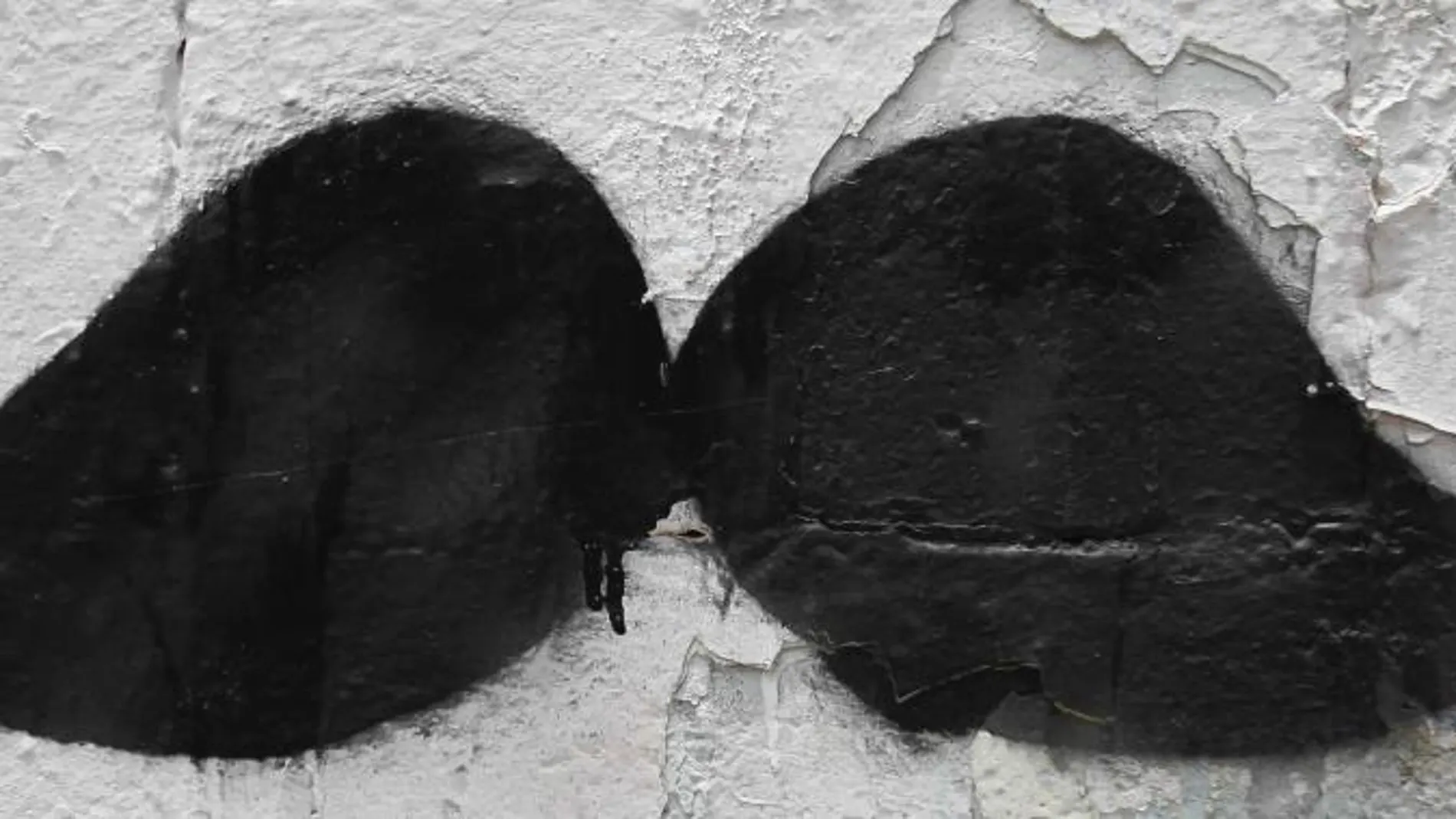 Pintada en un muro de una calle de Caracas (Venezuela). La moda "moustache"se ha convertido en un inexplicable fenómeno mundial.