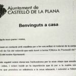 Carta remitida por el Ayuntamiento de Castellón