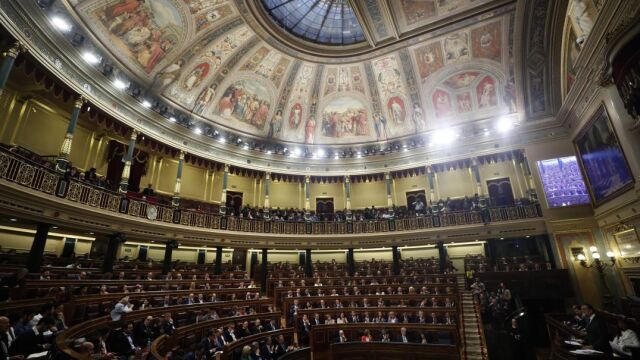 El presidente del Gobierno, Mariano Rajoy, durante su intervención ante el pleno del Congreso / Efe