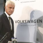 Mathias Müller, consejero delegado del grupo Volkswagen, tras presentar unos resultados récord