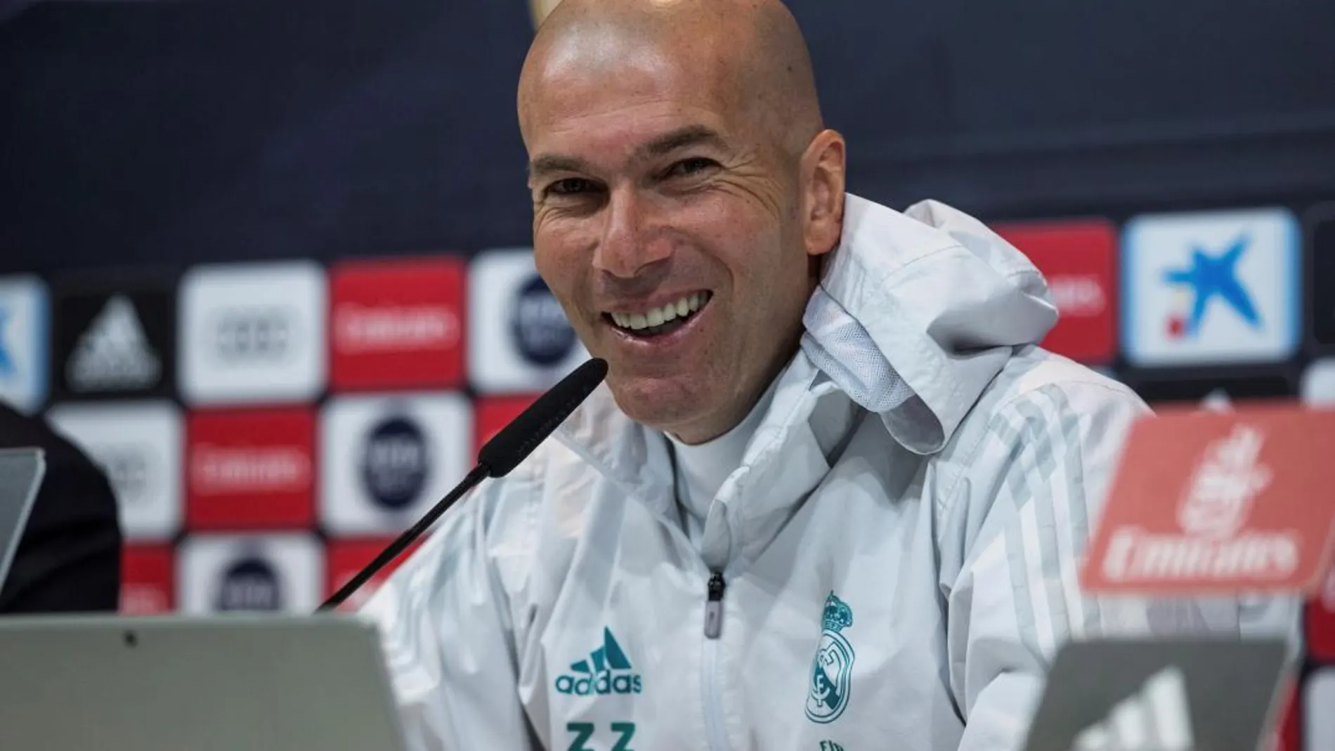 El técnico francés del Real Madrid, Zinedine Zidane