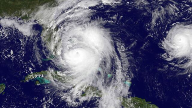 El Océano Atlántico, visto desde el satélite en la zona del Caribe / Efe