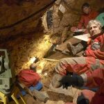 Trabajos en la Sima de los Huesos de Atapuerca