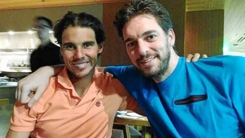 Nadal y Pau, hace dos años en París