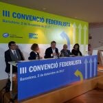 El presidente Puig participó ayer en la III Convención Federalista organizada por la Fundació Rafael Campalans