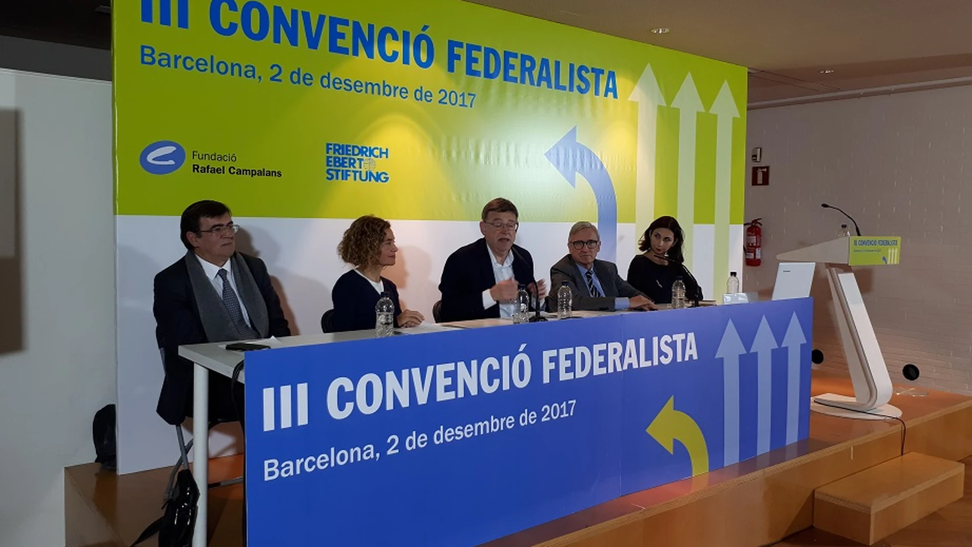 El presidente Puig participó ayer en la III Convención Federalista organizada por la Fundació Rafael Campalans