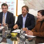 El presidente de la Diputación de León, Juan Martínez Majo, preside la Junta de portavoces de la institución provincial