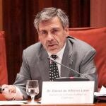 El director de la Oficina Antifraude, Daniel de Alfonso, en la comisión sobre la gestión sanitaria