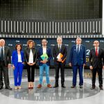 Los nueve candidatos a las elecciones europeas en el debate a nueve celebrado anoche en RTVE.
