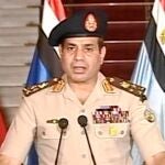 El comandante en jefe del Ejército egipcio se dirigió ayer a la nación