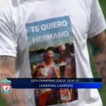 El mensaje de Alberto Moreno en memoria de Reyes tras ganar la Champions
