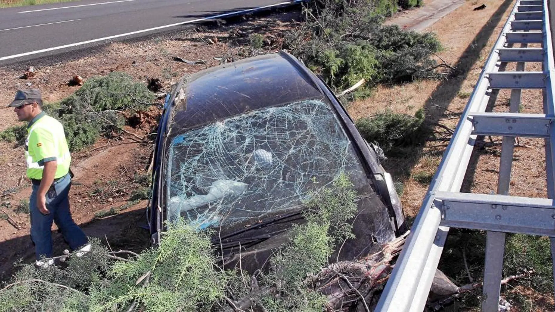 Uno de los numerosos accidentes que están sucediendo en el mes de agosto en Castilla y León