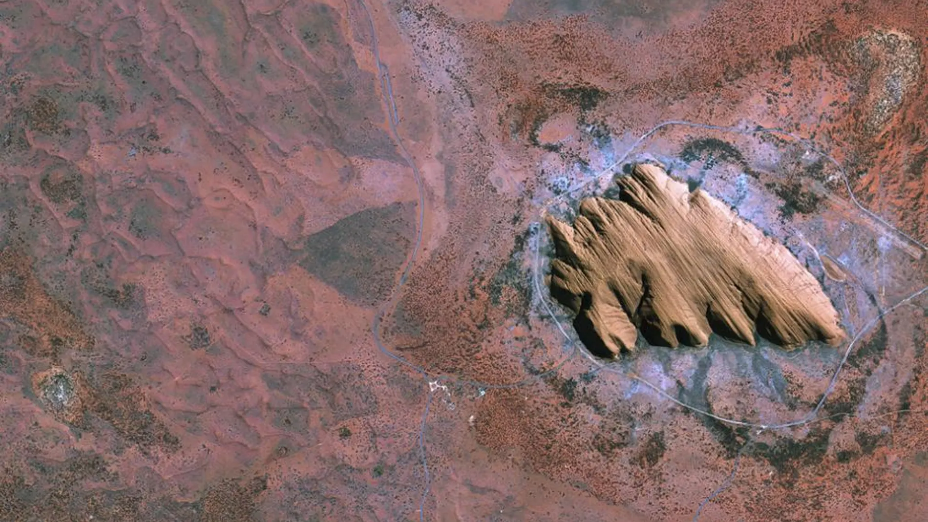 Una «montaña-isla» vista desde el espacio